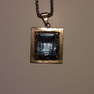 Sterling Blue Topaz Necklace